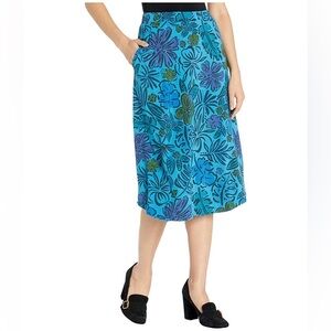 Fresh produce sketched flora long Avery skirt